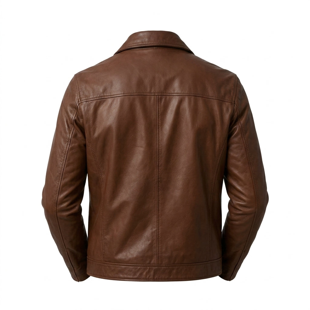 Men’s Maverick Brown Leather Jacket