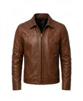 Men’s Maverick Brown Leather Jacket
